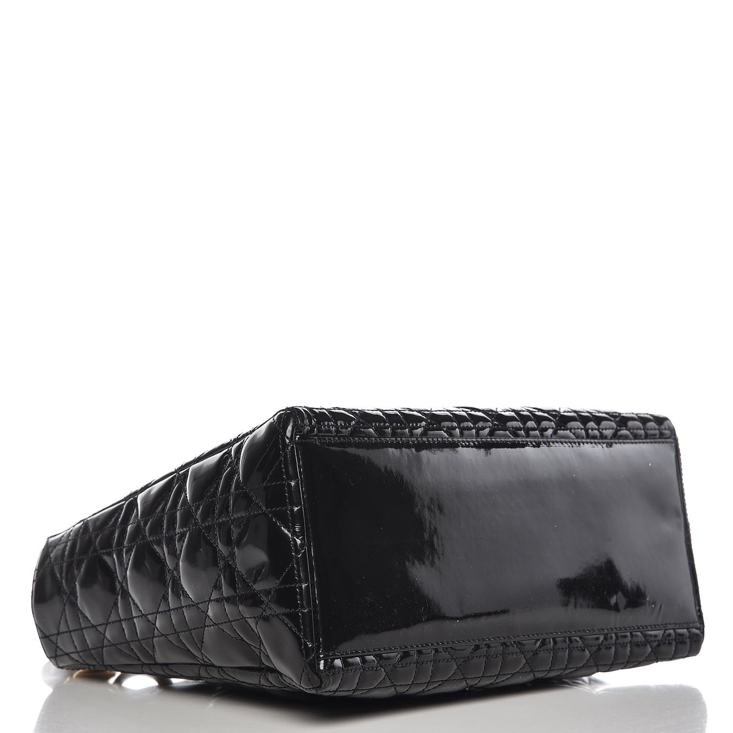 Patent Cannage Medium Lady Dior Black