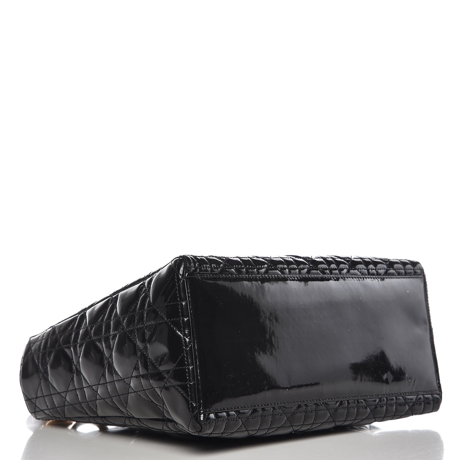 Christian Dior Patent Cannage Medium Lady Dior Black 4 of 8