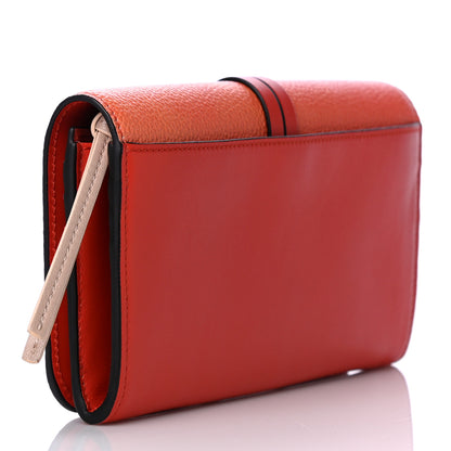 Chloe Calfskin Alphabet Long Wallet Orange Multicolor 3 of 11