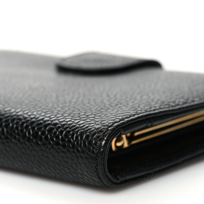 Chanel Caviar Timeless CC French Wallet Black 10 of 12