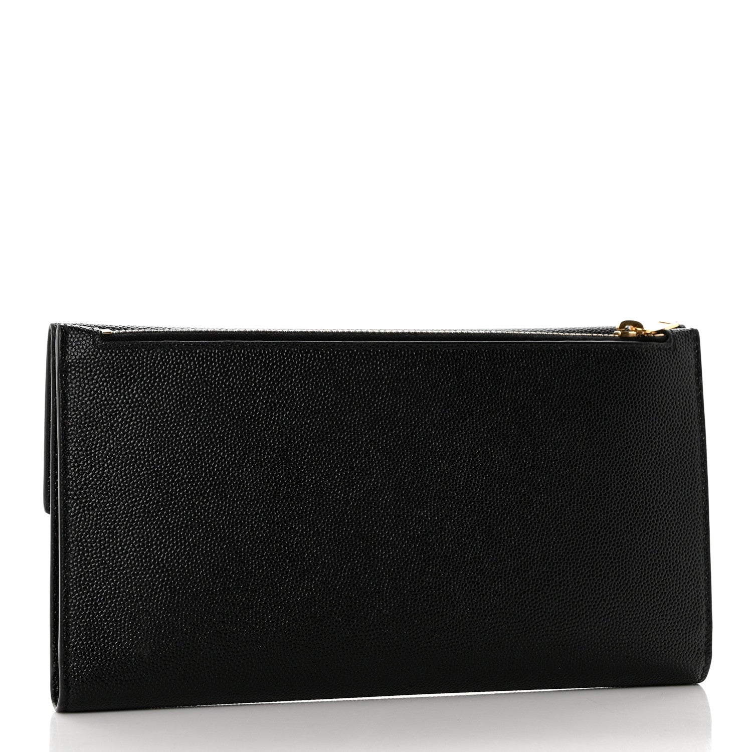 Saint Laurent Grain De Poudre Monogram Uptown Wallet Black 3 of 8