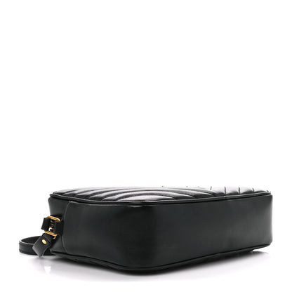 Saint Laurent Calfskin Matelasse Monogram Lou Camera Bag Black 4 of 10