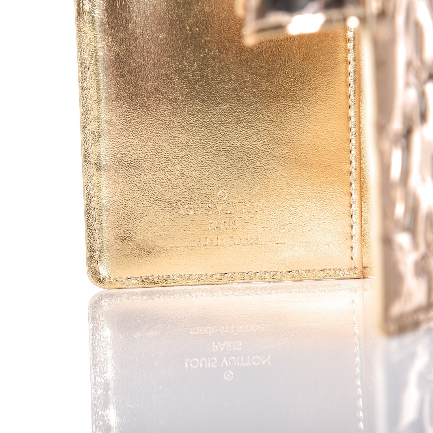 Louis Vuitton Monogram Miroir Small Ring Agenda Gold 6 of 10