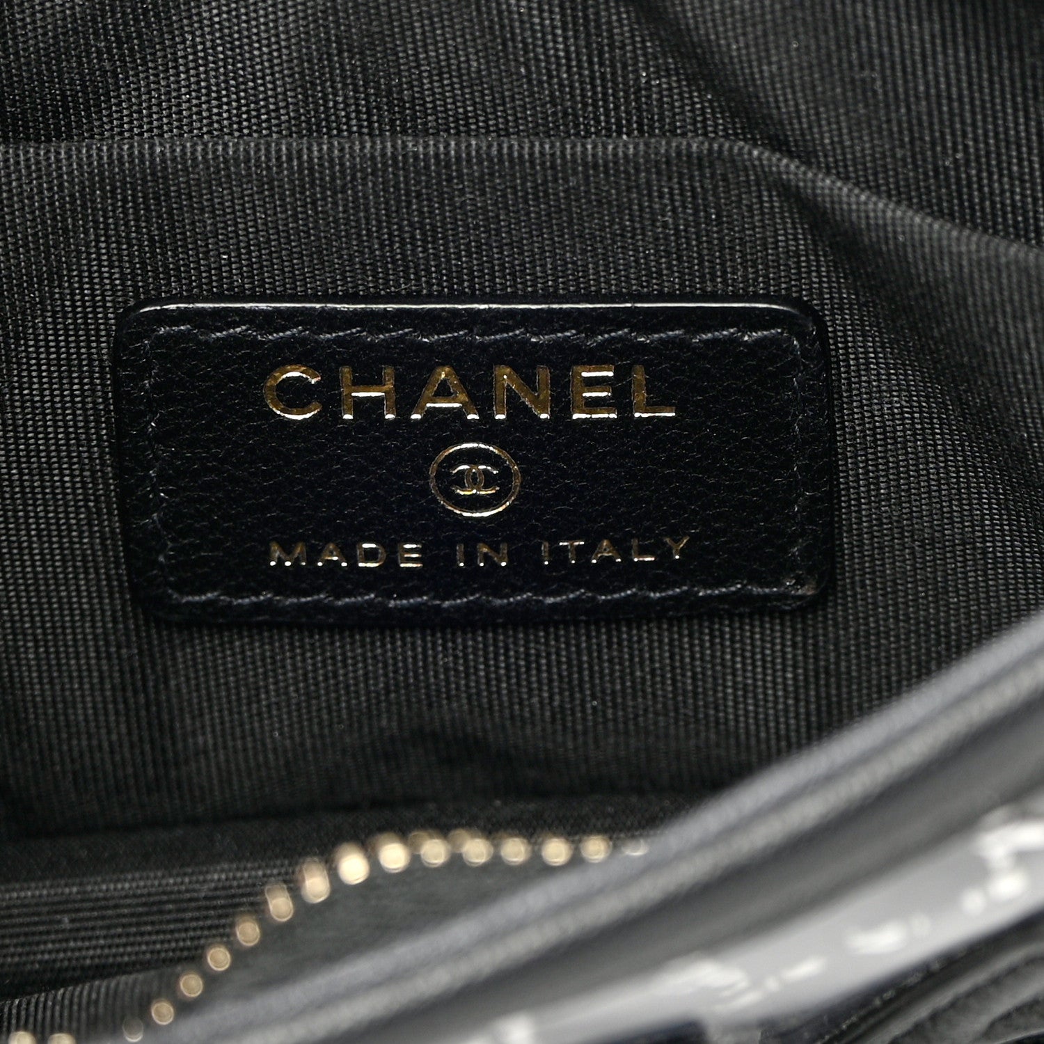 Chanel Tweed PVC Lambskin Key Pouch Black 6 of 8