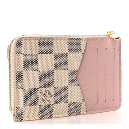 Louis Vuitton Damier Azur Recto Verso Card Holder Rose Ballerine 4 of 9