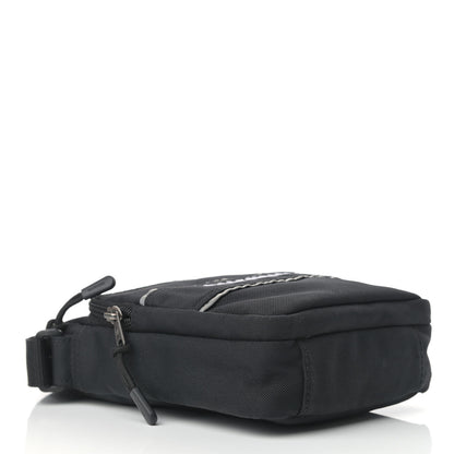 Balenciaga Recycled Nylon Small Sport Messenger Bag Black White 4 of 12