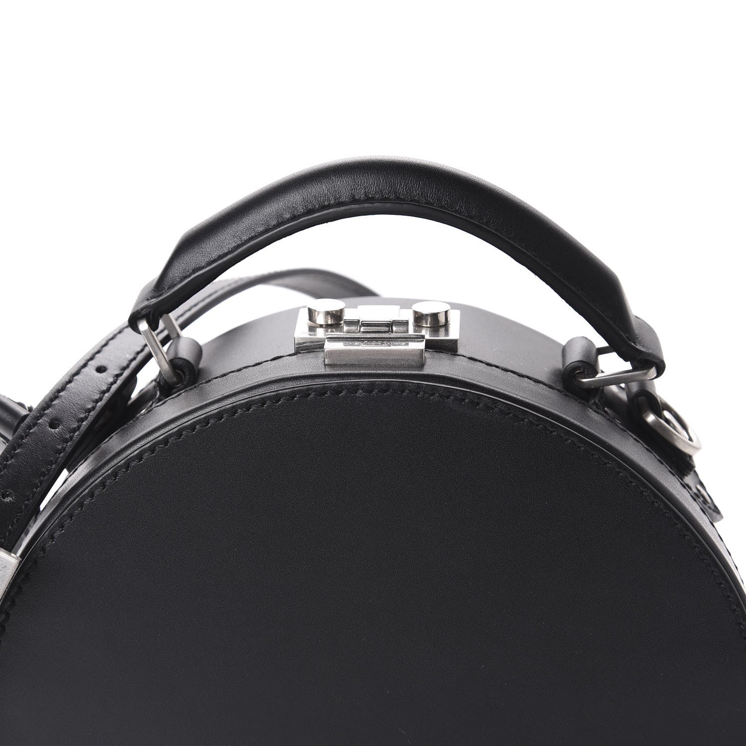Saint Laurent Calfskin Small Mica Hat Box Black 11 of 11
