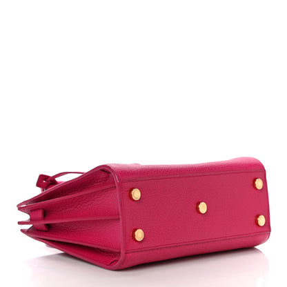 Saint Laurent Grained Calfskin Nano Sac De Jour Fuchsia 4 of 11