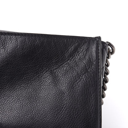 Chanel Calfskin New Medium Boy Reverso Flap Black 13 of 17