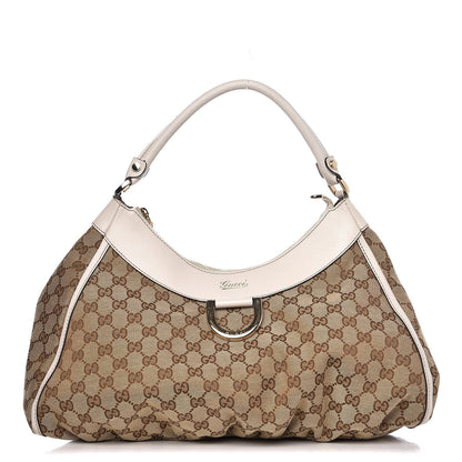 Gucci Monogram Large D Gold Hobo Off White 1 of 12