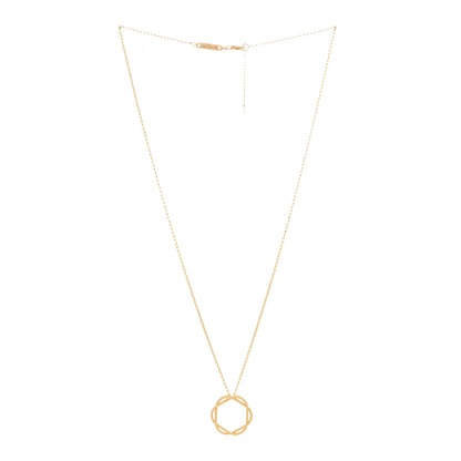 Roberto Coin 18K Yellow Gold Barocco Twisted Circle Necklace 2 of 3