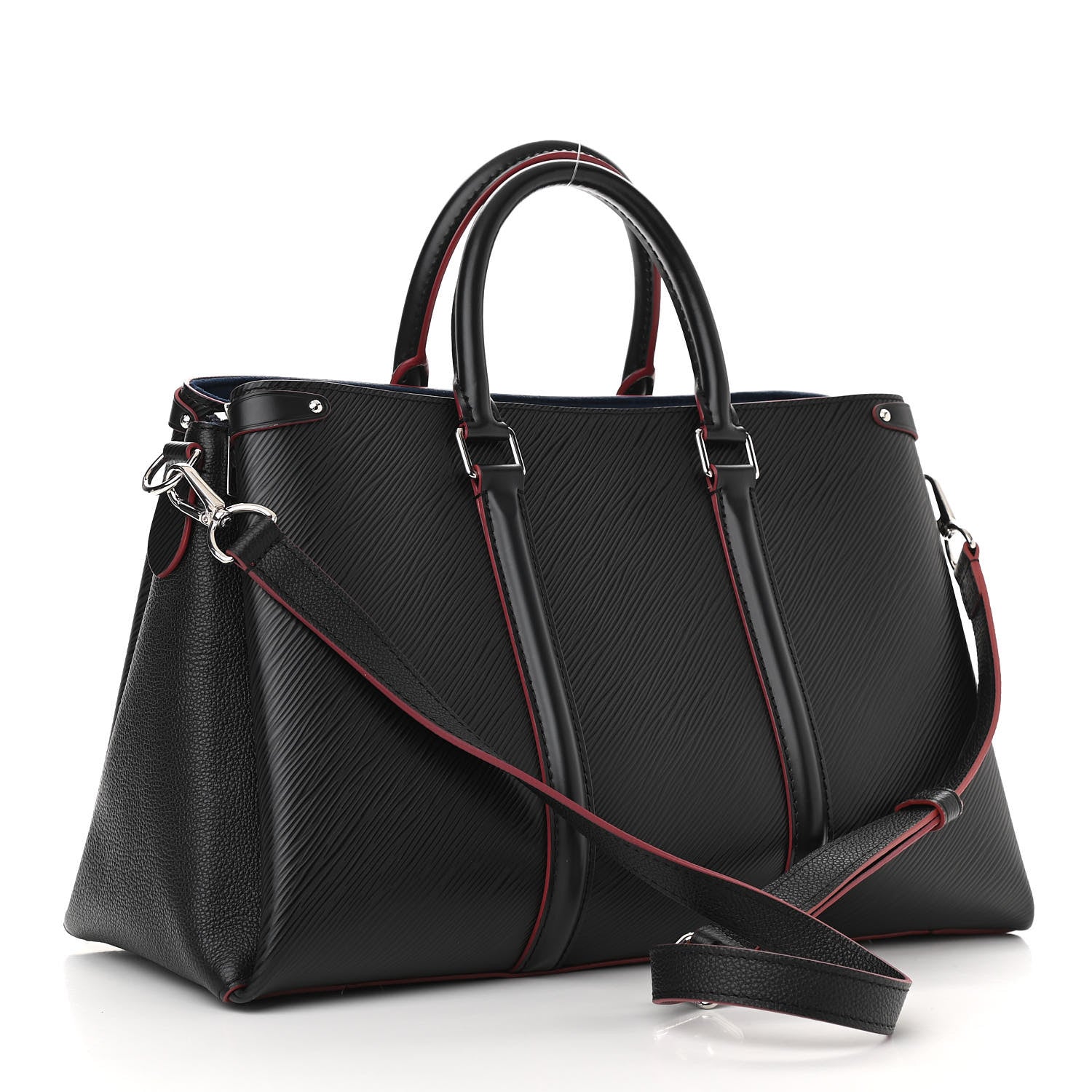 Louis Vuitton Epi Soufflot MM NM Black 2 of 10