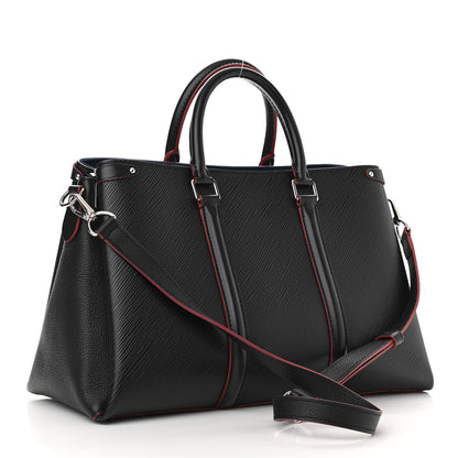 Louis Vuitton Epi Soufflot MM NM Black 2 of 10