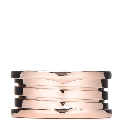 Bulgari 18K Rose Gold B.Zero1 Four-Band Ring 58 8.25 3 of 6