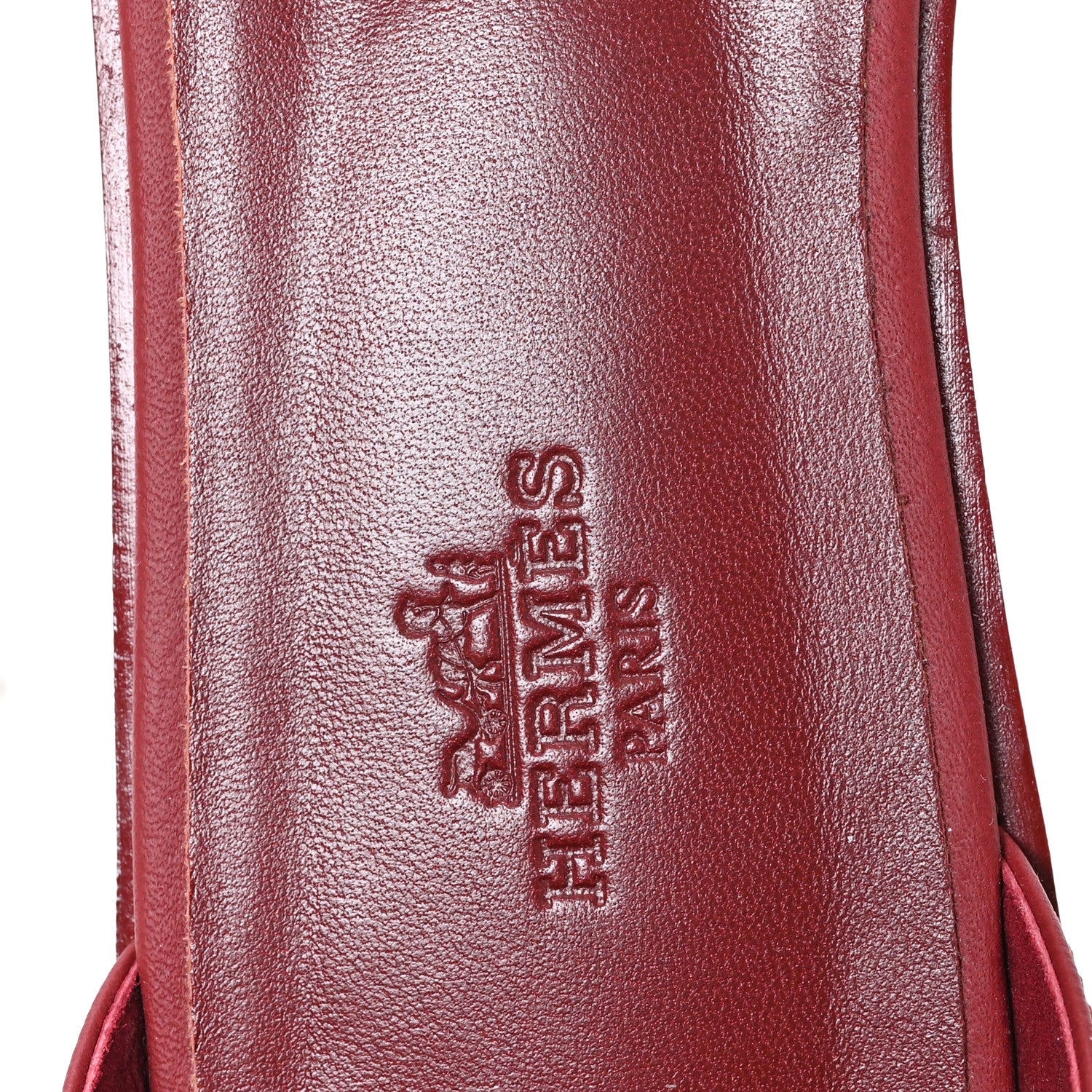Hermes Epsom Santorini Sandals 38 Rouge H 8 of 10