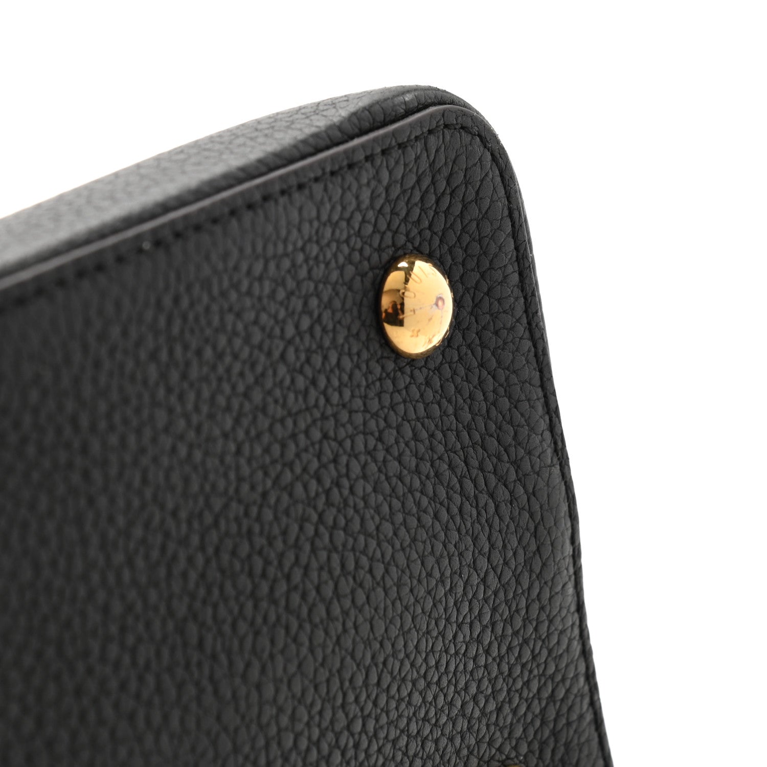 Louis Vuitton Taurillon Capucines MM Black Fuchsia 12 of 13