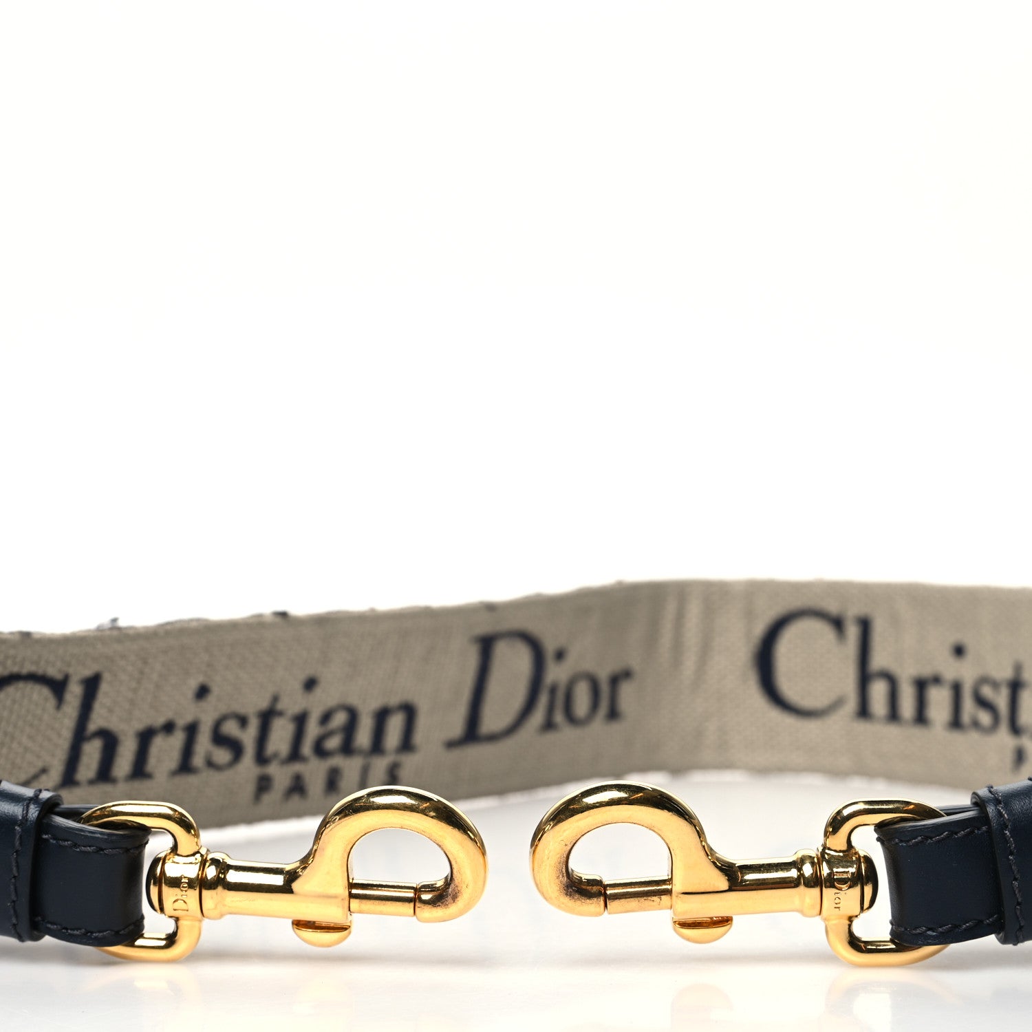 Christian Dior Oblique Shoulder Strap Blue 3 of 5