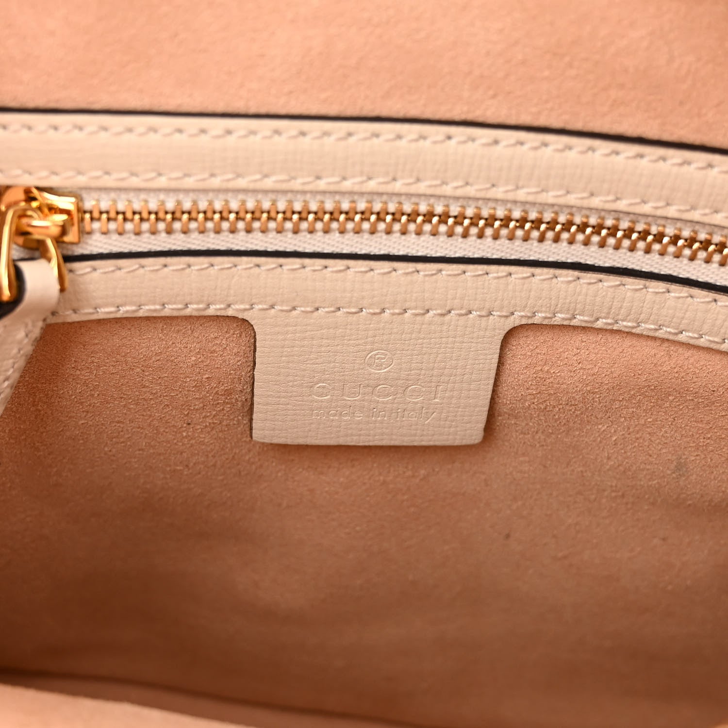 Gucci GG Supreme Monogram Small Horsebit 1955 Shoulder Bag Beige Mystic White 7 of 12