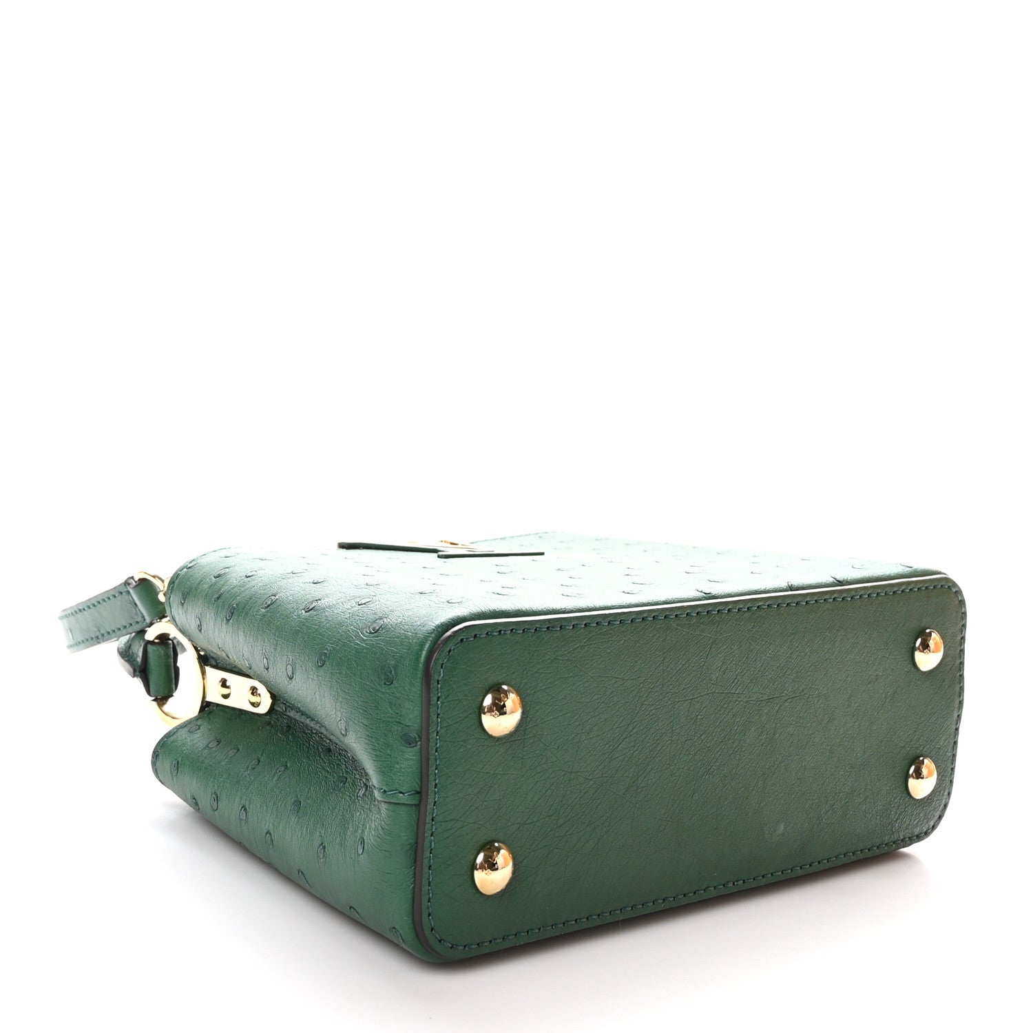 Louis Vuitton Ostrich Capucines Mini Mint 4 of 10