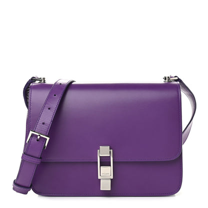 Saint Laurent Smooth Calfskin Carre Satchel Purple 1 of 9