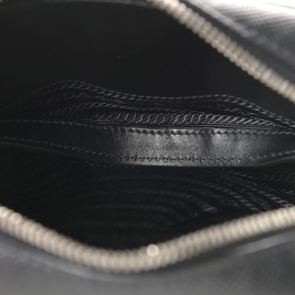 Prada Saffiano Flat Messenger Bag Black 11 of 11