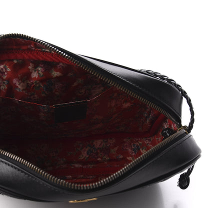 Gucci Calfskin Web Trapuntata Small GG Shoulder Bag Black 7 of 9