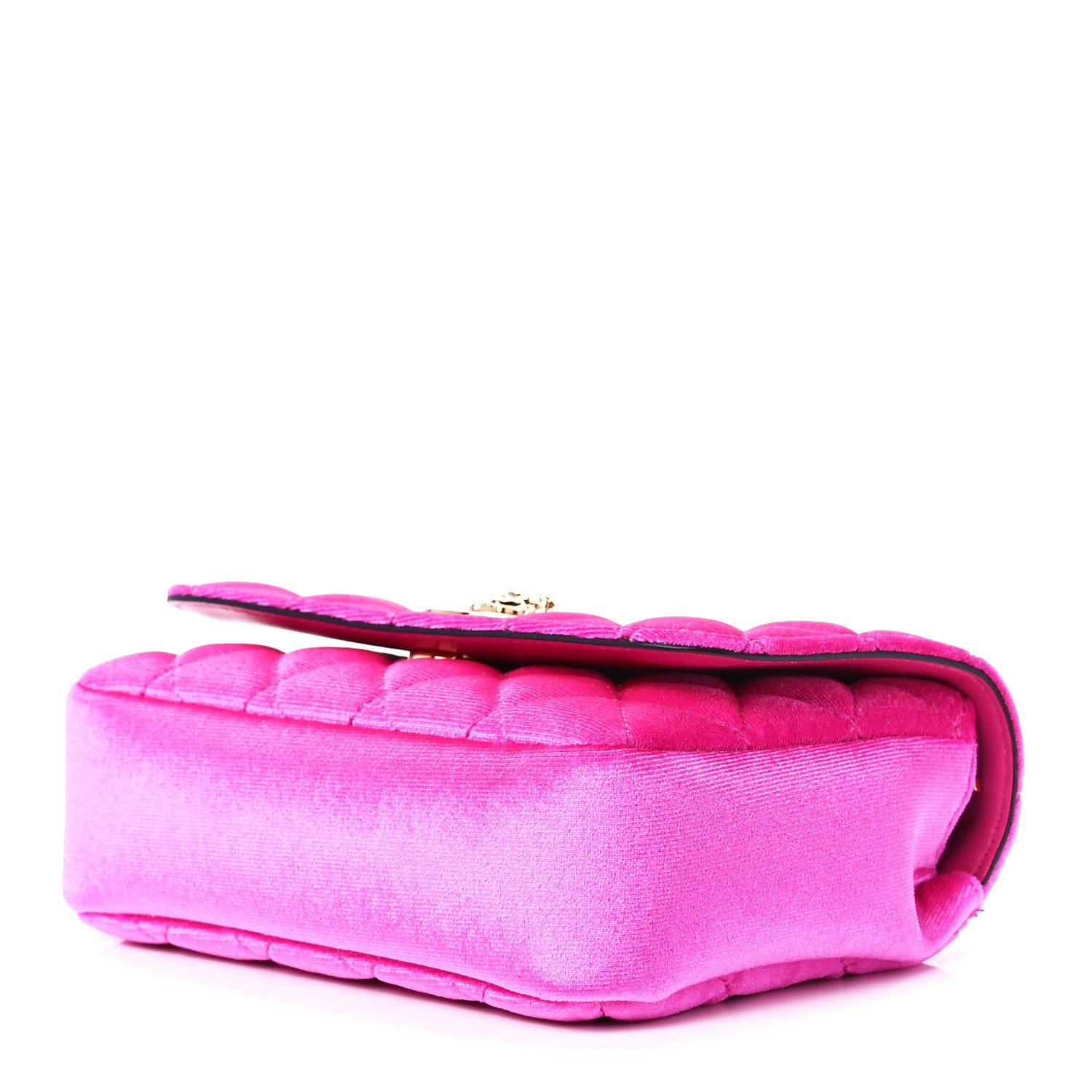 Versace Velvet Quilted Medusa Chain Crossbody Pink 10 of 12