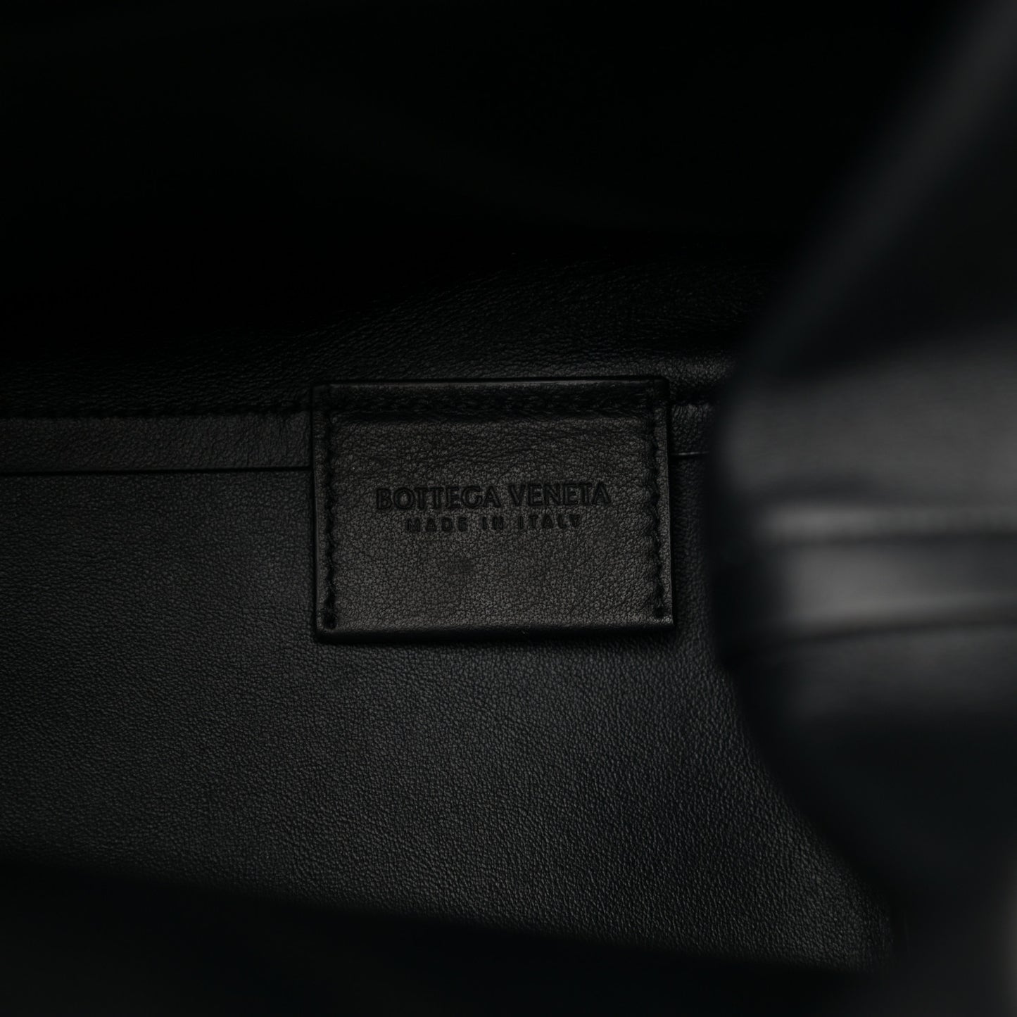 Calfskin Large The Point Triangle Bag Black