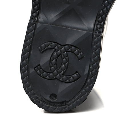 Chanel Caoutchouk CC High Boots 40 Black 7 of 9