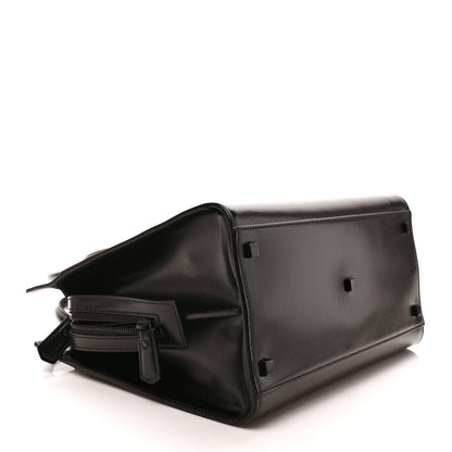 Saint Laurent Shiny Calfskin Medium Uptown Tote Black 4 of 10