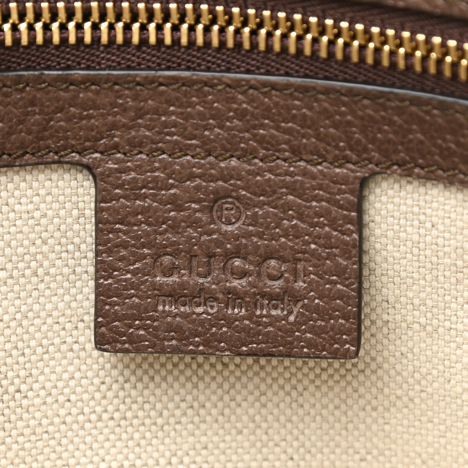 Gucci Mini Vintage GG Supreme Monogram Zip Pouch Beige New Acero 6 of 7