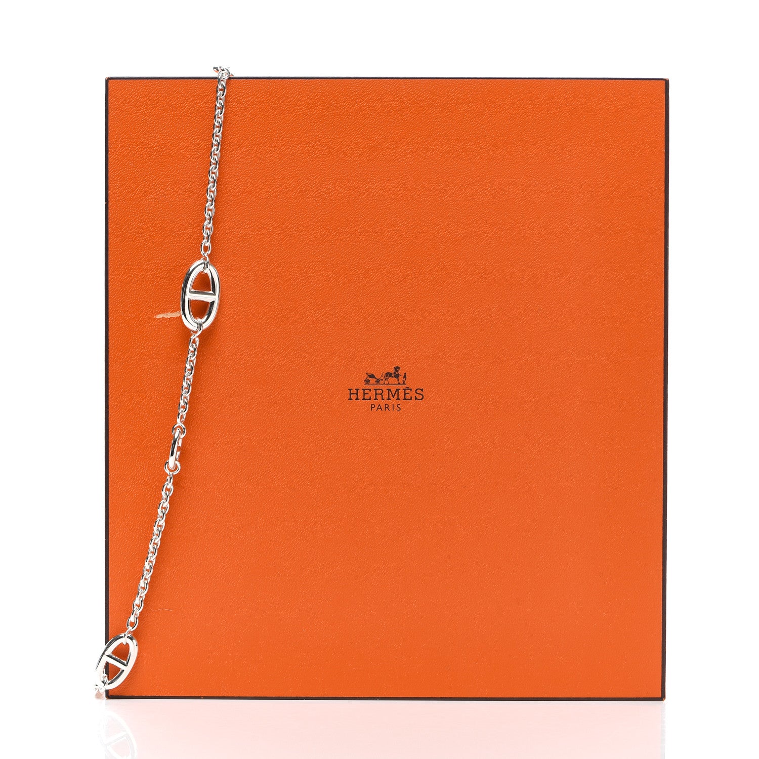 Hermes Sterling Silver Farandole Necklace 160 5 of 5