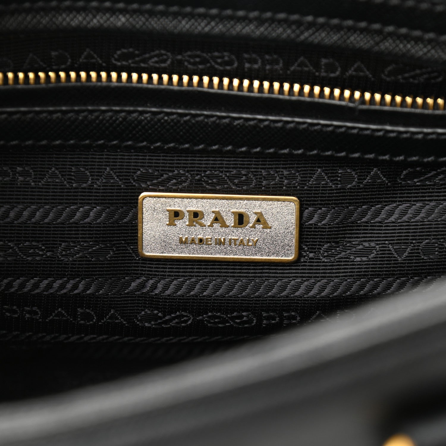 Prada Saffiano Lux Petite Bowler Black 6 of 10