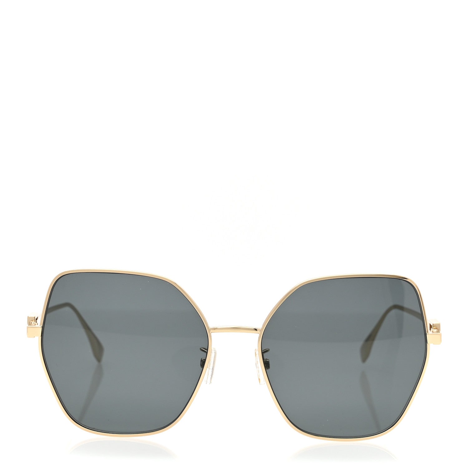 Fendi Metal Aviator Sunglasses FE40033U Light Gold 2 of 6