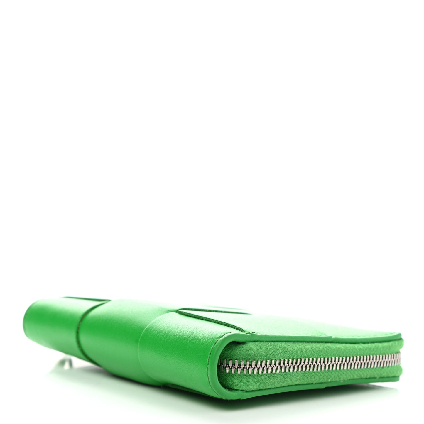 Nappa Maxi Intrecciato Zip Around Wallet Parakeet
