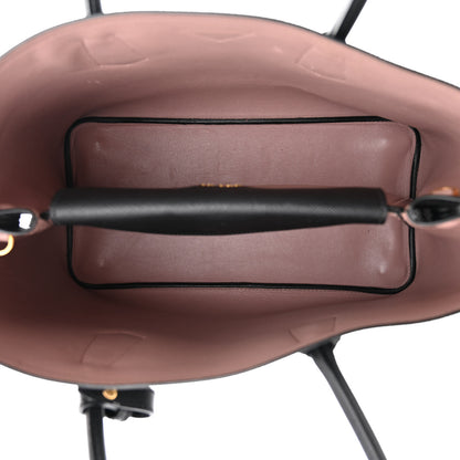 Prada Saffiano Cuir Large Double Bag Black Mughetto 5 of 13