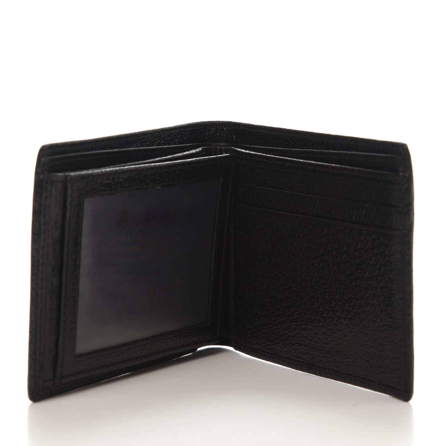 Calfskin Web Bi-Fold Wallet Black