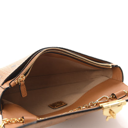 MCM Visetos Small Millie Crossbody Bag Cognac 5 of 9