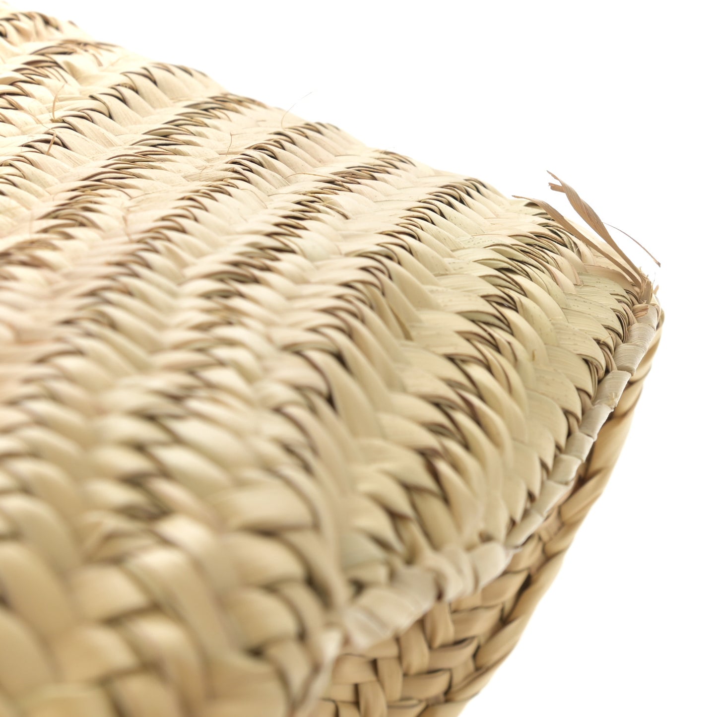 Raffia Small Grain Calfskin Medium Marcie Basket Shady Blue