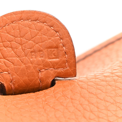 Hermes Taurillon Clemence Evelyne II PM Potiron 6 of 10