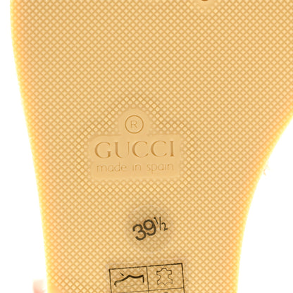 Gucci Nappa Matelasse GG Marmont Ankle Wrap Platform 35/120mm Espadrille Wedges 39.5 Porcelain Rose 6 of 11