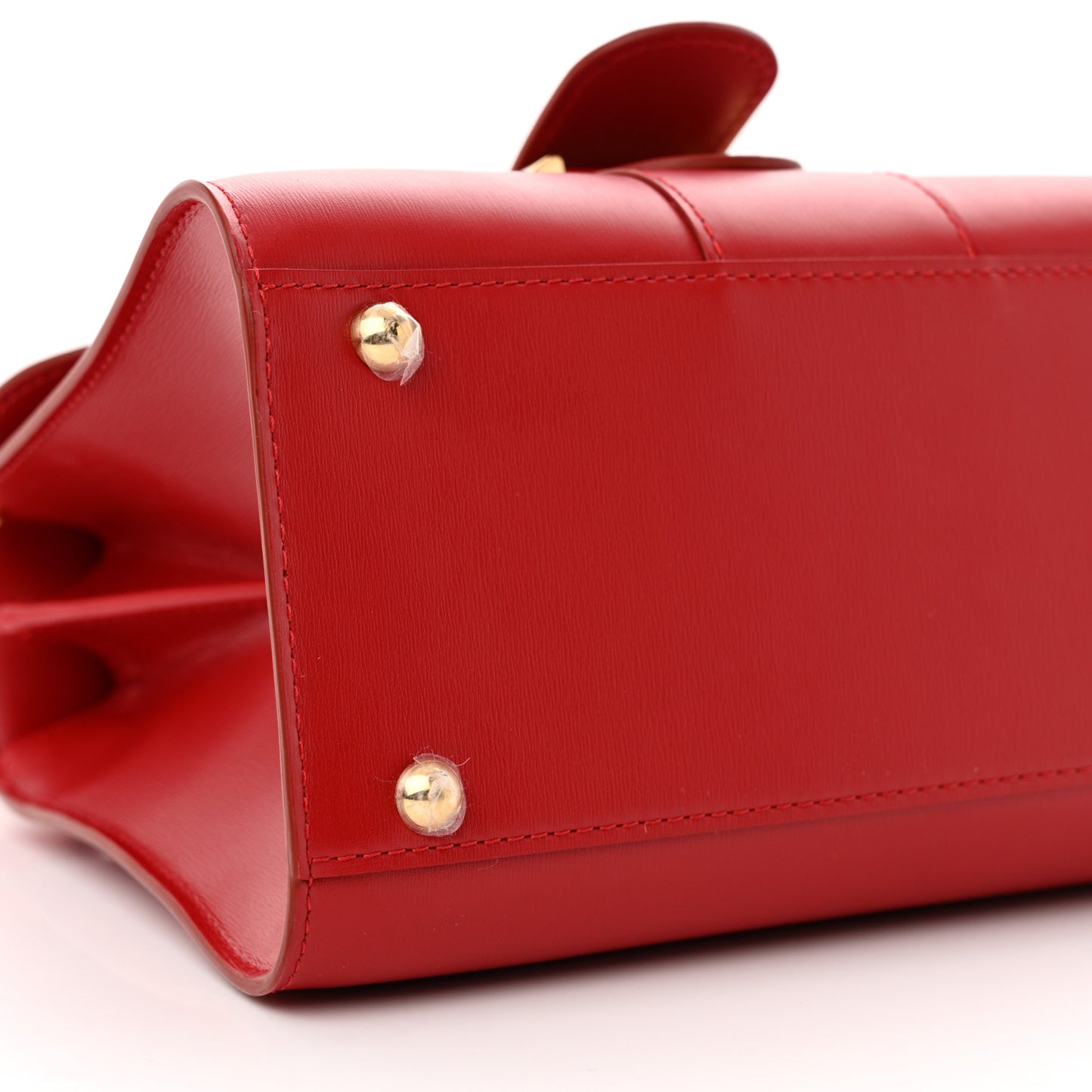Box Calfskin Mini Brillant Satchel Red