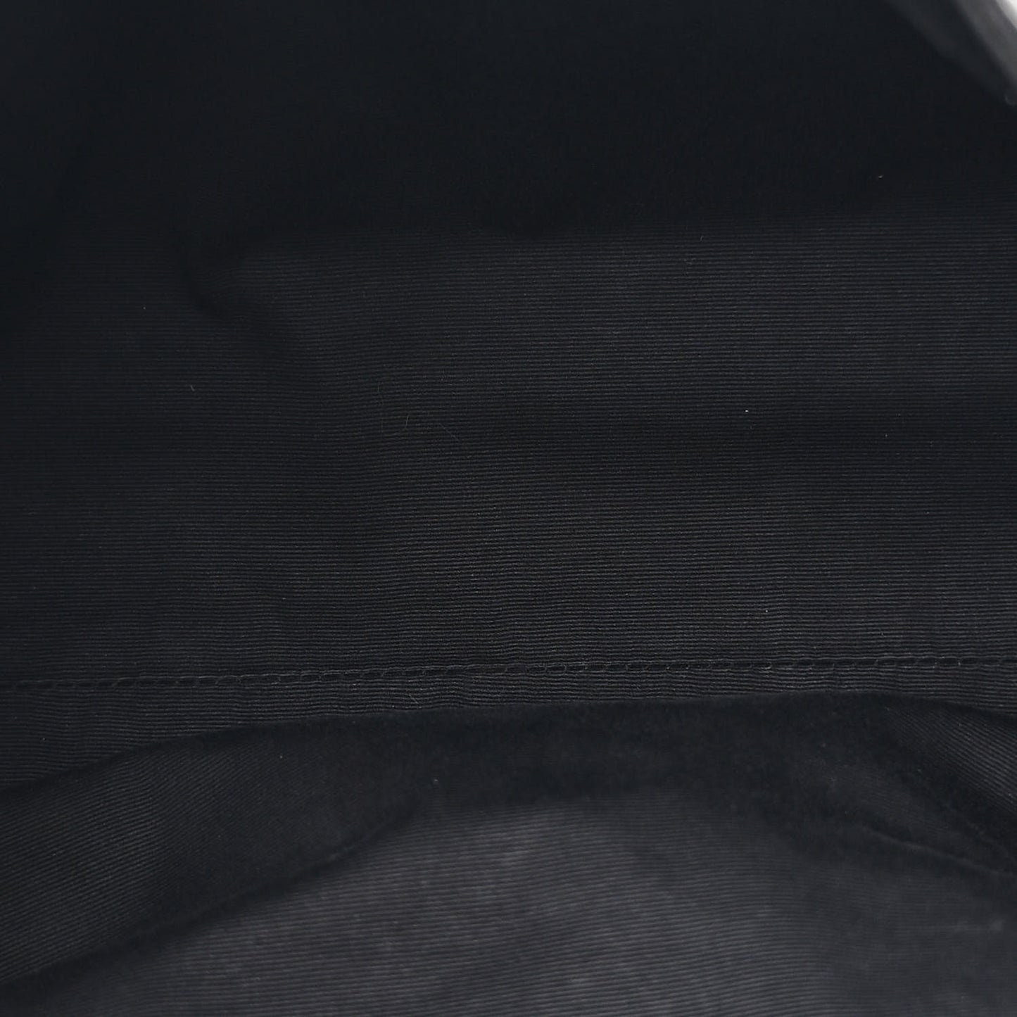Vintage Lambskin Chevron Monogram Medium Nolita Black