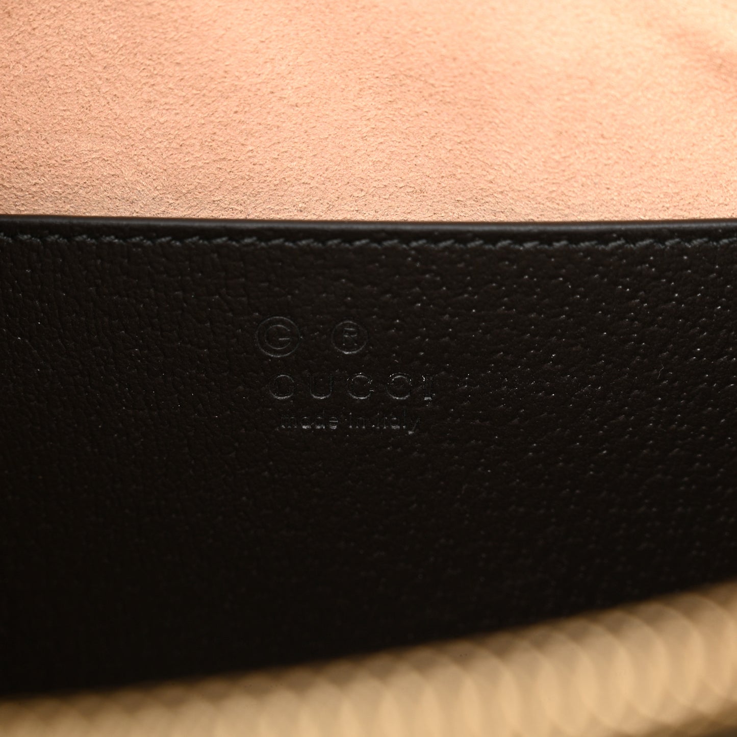 Textured Calfskin Web Small Ophidia Tote Bag Black