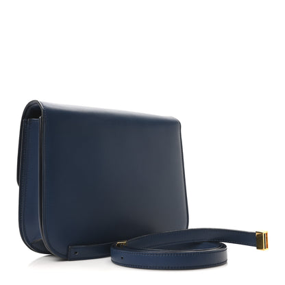 Celine Box Calfskin Medium Classic Box Flap Bag Indigo 3 of 10