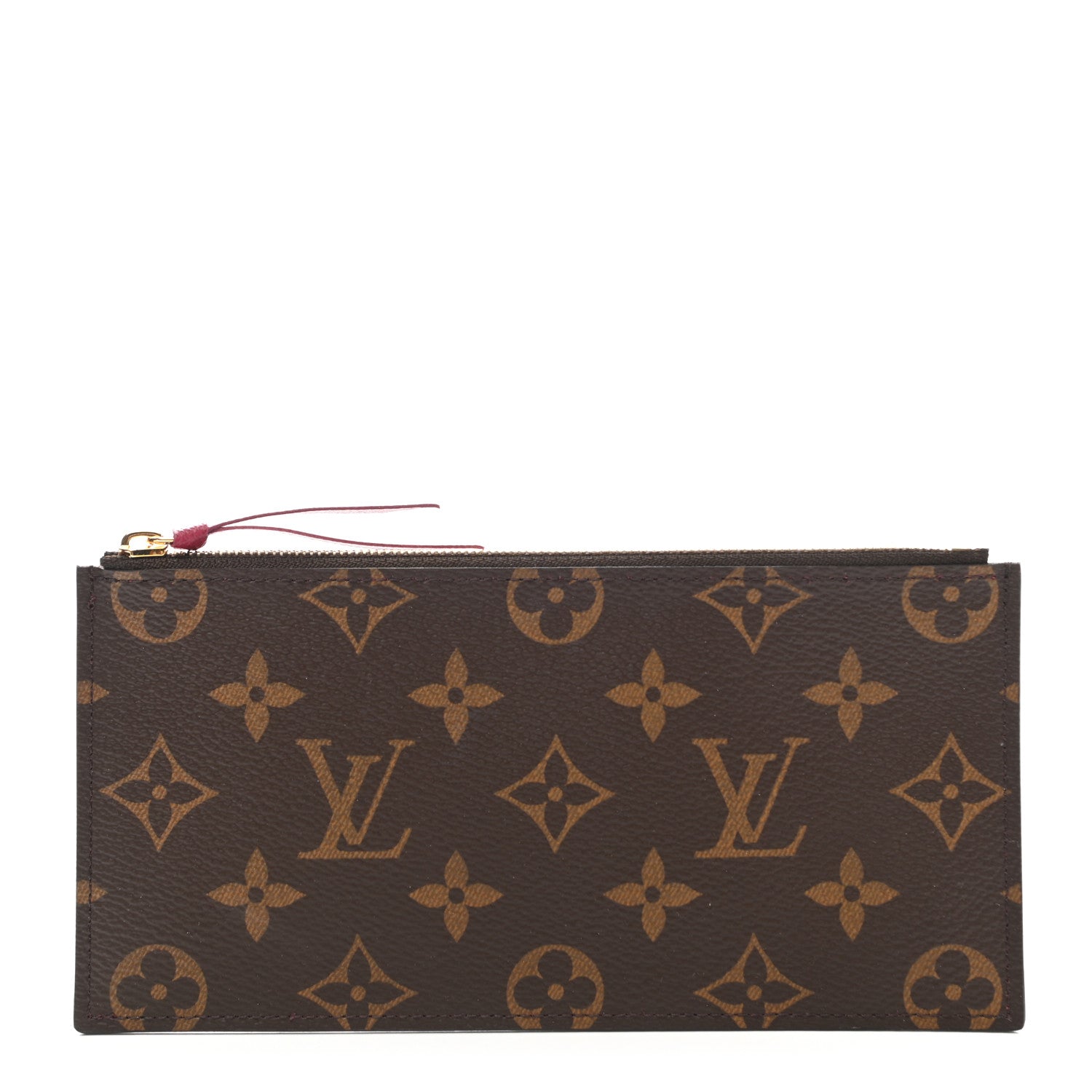 Louis Vuitton Monogram Felicie Chain Wallet Zippered Insert Fuchsia 1 of 6