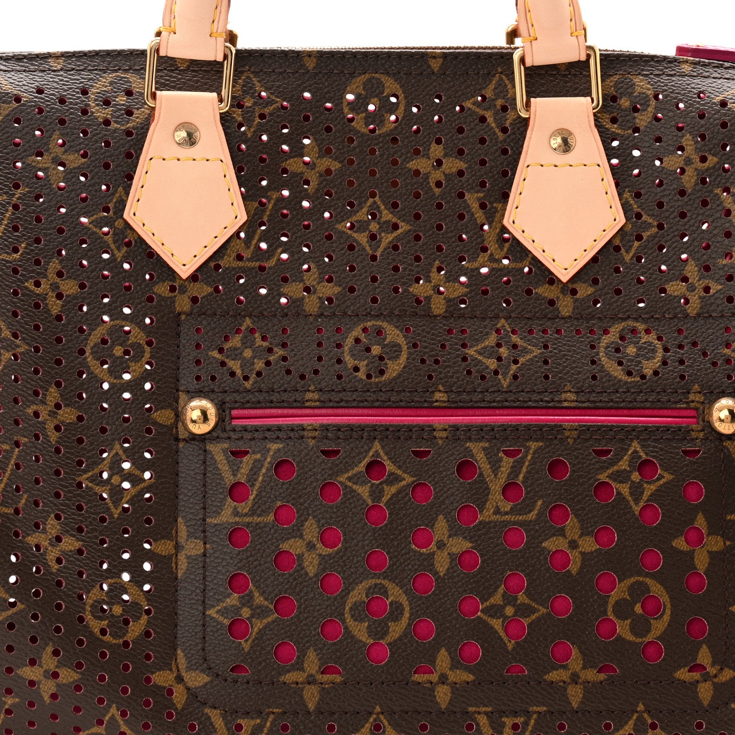 Louis Vuitton Monogram Perforated Speedy 30 Fuchsia 1831187