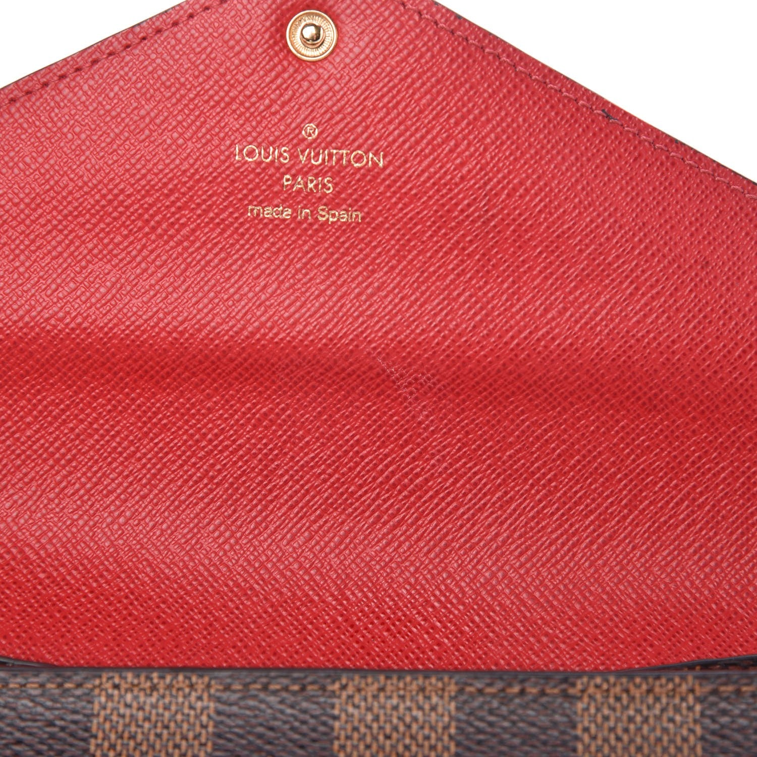 Louis Vuitton Damier Ebene Josephine Wallet Red 24 of 25