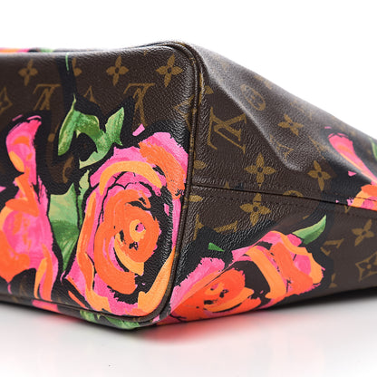 Louis Vuitton Monogram Roses Neverfull MM 12 of 13