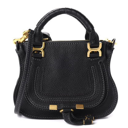 Chloe Calfskin Mini Marcie Satchel Black 1 of 11